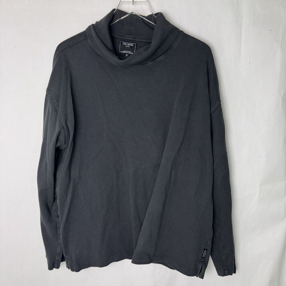 TODD SNYDER Turtleneck Men’s XL  Interlock Jersey Shirt Longsleeve Cotton